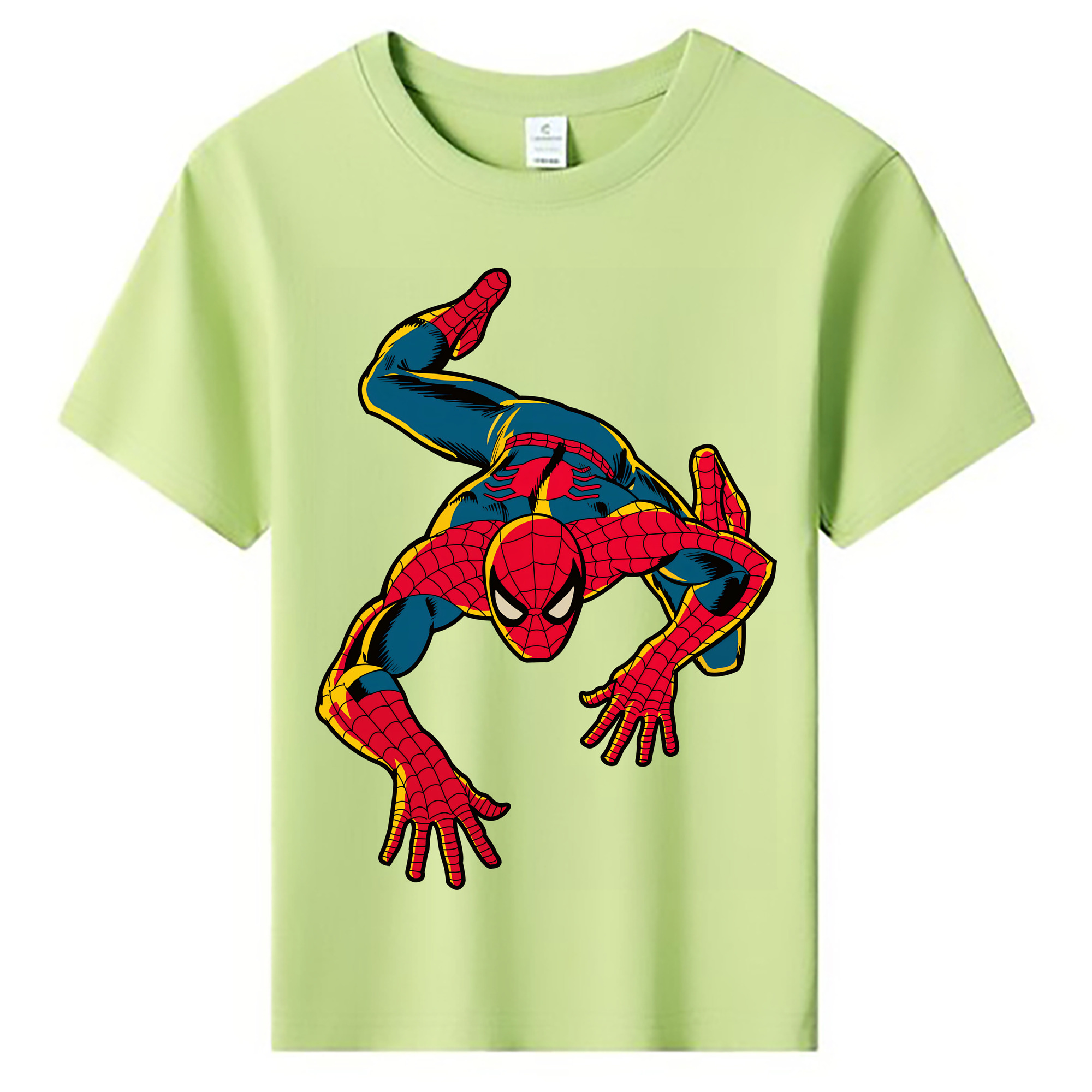 （画像用） Spider Man スパイダーマン 綿100％キッズTシャツ（フロントプリント）